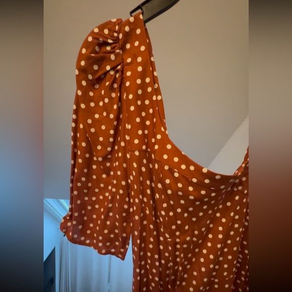Tall cupped maxi dress with splits slits in spot polka dot - 2 color options - Picture 9 of 16